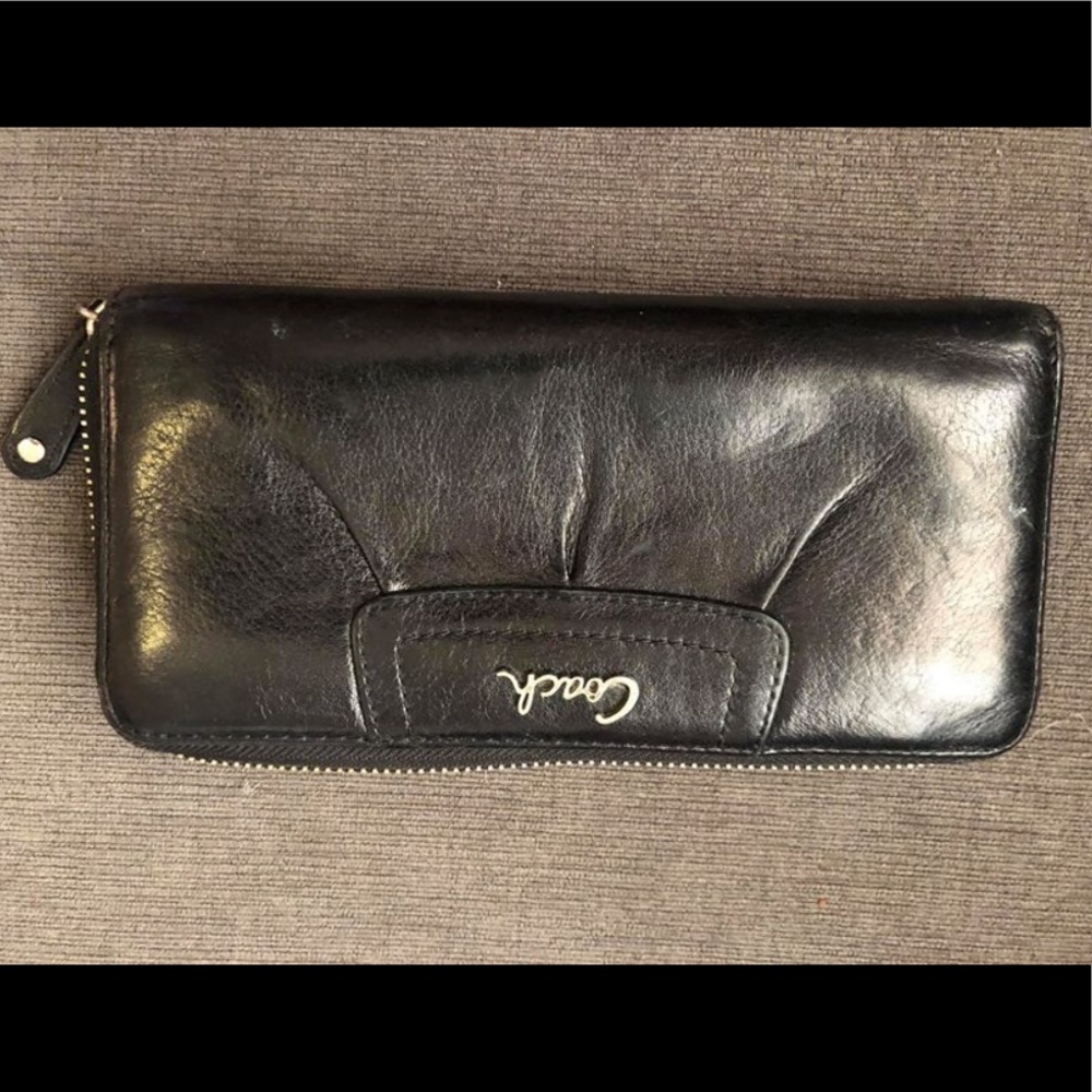 Coach zip wallet